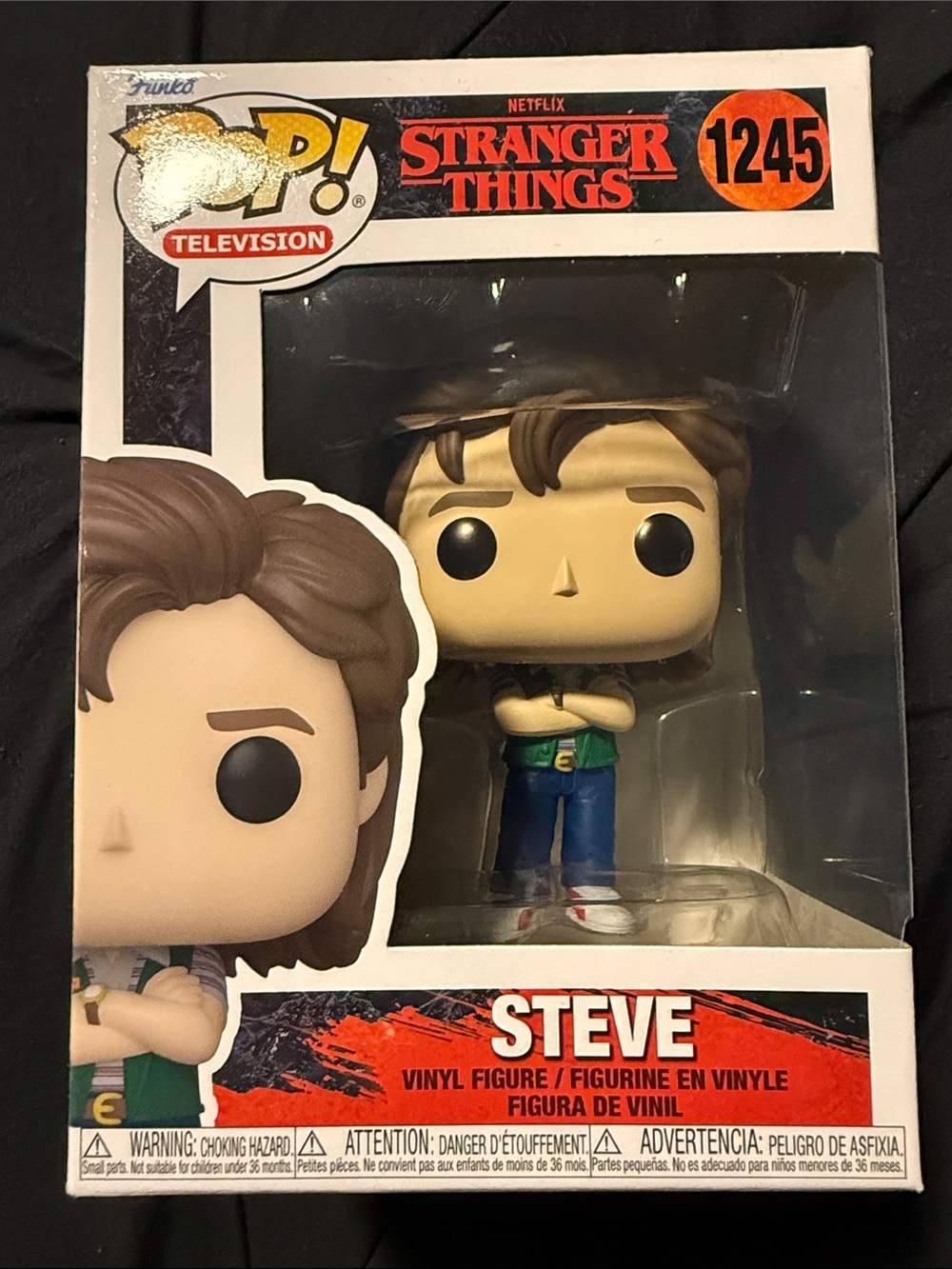 Funko Steve Vinyl Figure - Brown Hair, Blue Pants, Green Shirt